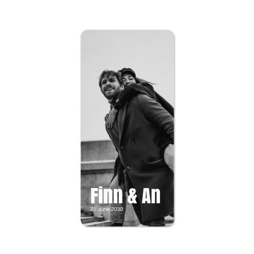 Single Card Panoramic Portrait rounded corners 9,3 x 19,6 cm