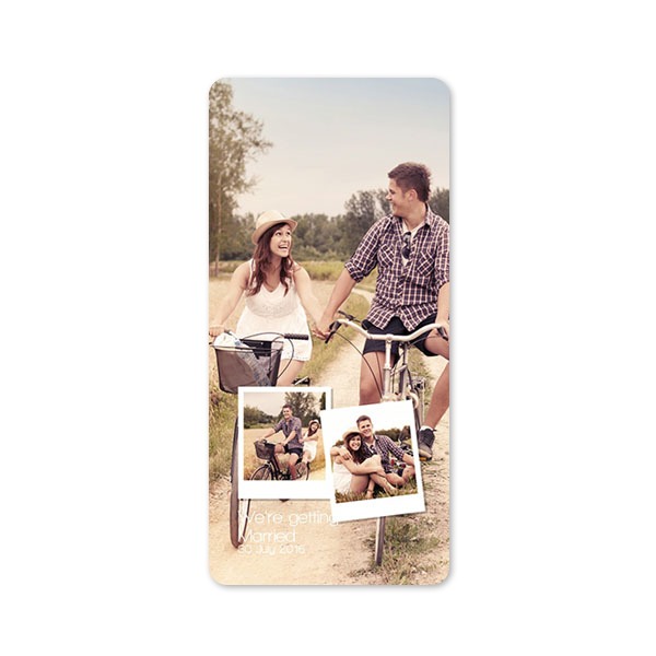 Grusskarte Panorama hochformat mit abgerundeten Ecken 9,3 x 19,6 cm