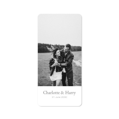 Fotokaart Panorama staand met ronde hoeken 9,3 x 19,6 cm