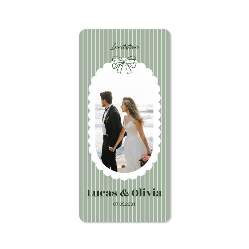 Single Card Panoramic Portrait rounded corners 9,3 x 19,6 cm