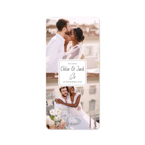 Single Card Panoramic Portrait rounded corners 9,3 x 19,6 cm