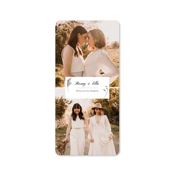 Single Card Panoramic Portrait rounded corners 9,3 x 19,6 cm Single Card Panoramic Portrait rounded corners 9,3 x 19,6 cm