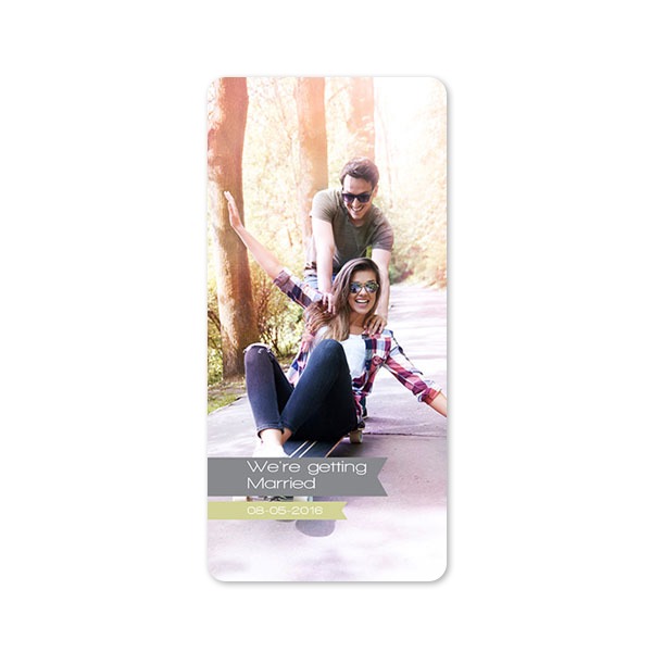 Single Card Panoramic Portrait rounded corners 9,3 x 19,6 cm