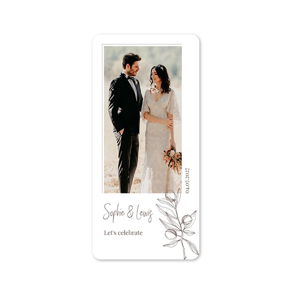 Single Card Panoramic portrait rounded corners 9,3 x 19,6 cm