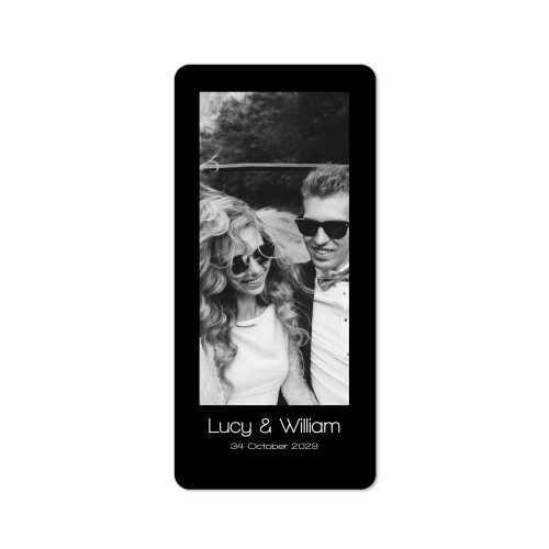 Fotokaart Panorama staand met ronde hoeken 9,3 x 19,6 cm