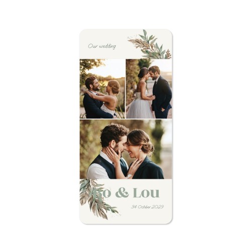Single Card Panoramic Portrait rounded corners 9,3 x 19,6 cm