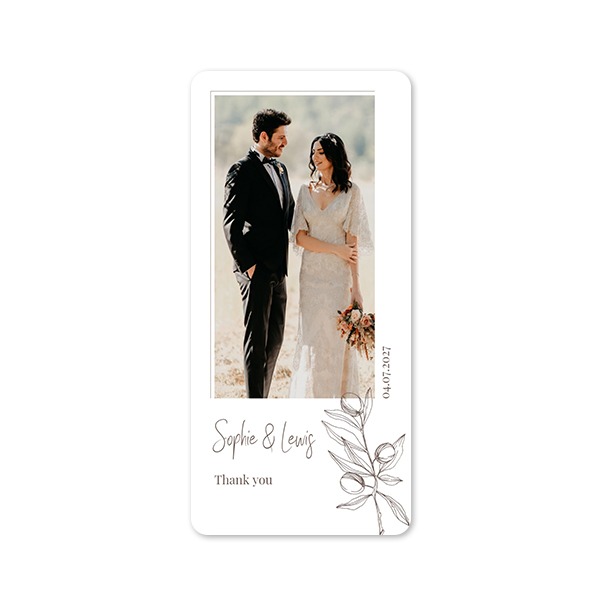 Single Card Panoramic portrait rounded corners 9,3 x 19,6 cm