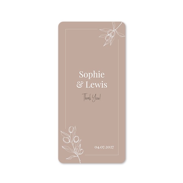 Single Card Panoramic Portrait rounded corners 9,3 x 19,6 cm