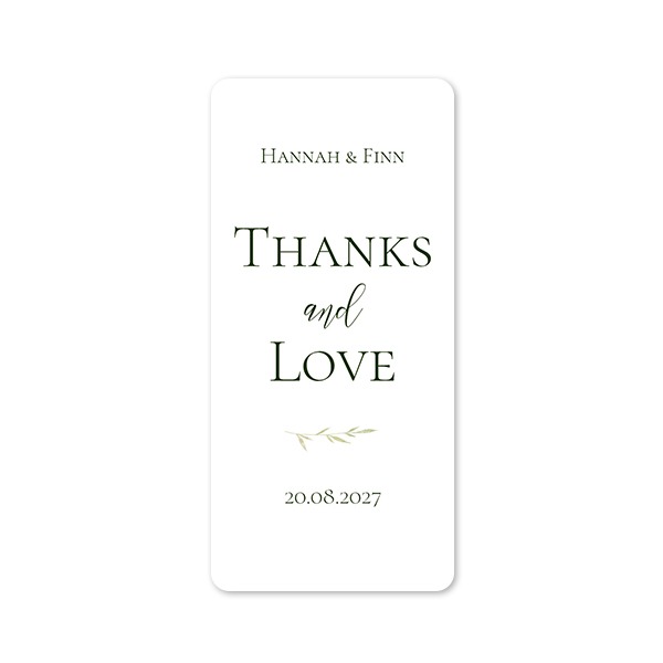 Single Card Panoramic Portrait rounded corners 9,3 x 19,6 cm