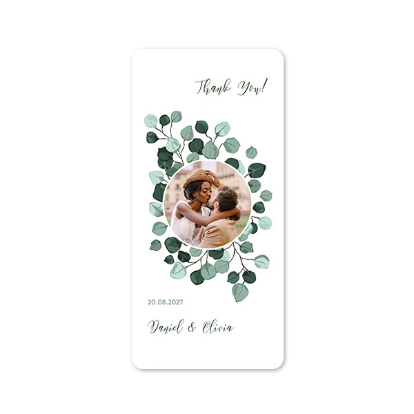 Single Card Panoramic Portrait rounded corners 9,3 x 19,6 cm