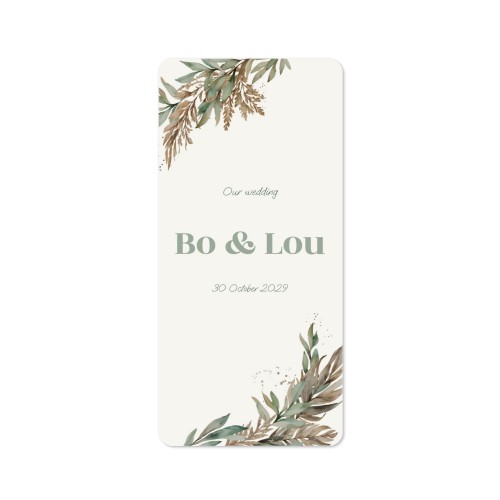 Single Card Panoramic Portrait rounded corners 9,3 x 19,6 cm