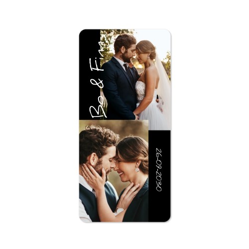 Single Card Panoramic Portrait rounded corners 9,3 x 19,6 cm
