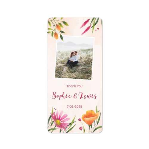 Single Card Panoramic Portrait rounded corners 9,3 x 19,6 cm