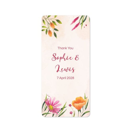 Single Card Panoramic Portrait rounded corners 9,3 x 19,6 cm