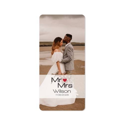 Single Card Panoramic Portrait rounded corners 9,3 x 19,6 cm
