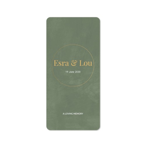 Single Card Panoramic Portrait rounded corners 9,3 x 19,6 cm