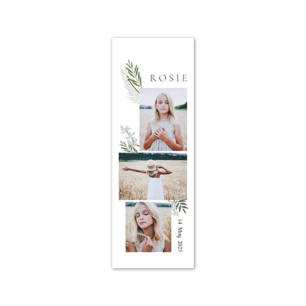 Faire-part Languette portrait 17,0 x 6,0 cm Faire-part Languette portrait 17,0 x 6,0 cm