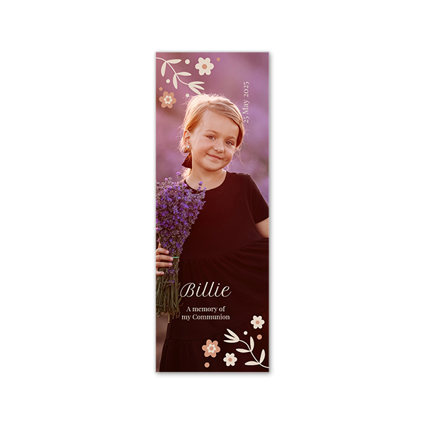 Faire-part Languette portrait 17,0 x 6,0 cm