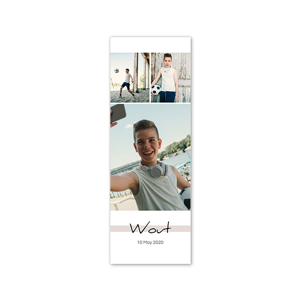 Fotokaart Smal Staand 17,0 x 6,0 cm