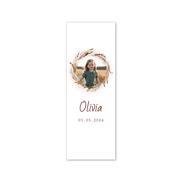 Faire-part Languette portrait 17,0 x 6,0 cm Faire-part Languette portrait 17,0 x 6,0 cm