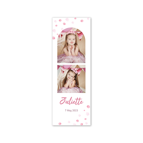 Faire-part Languette portrait 17,0 x 6,0 cm Faire-part Languette portrait 17,0 x 6,0 cm