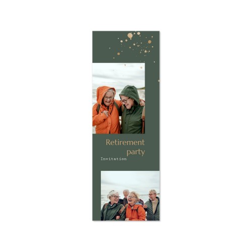 Grusskarte Schmal Hochformat 17,0 x 6,0 cm