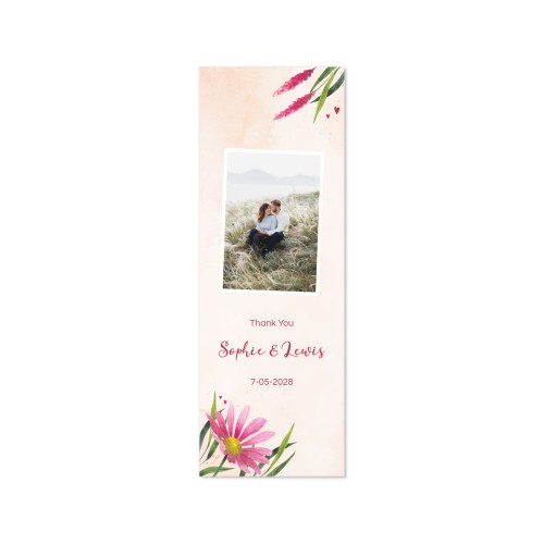 Faire-part Languette portrait 17,0 x 6,0 cm