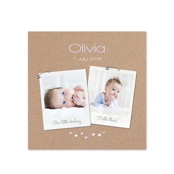 Enkle Fotokort Kvadratisk 14,3 x 14,3 cm