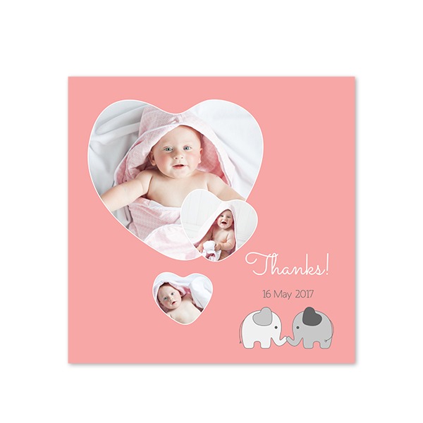 Enkle Fotokort Kvadratisk 14,3 x 14,3 cm