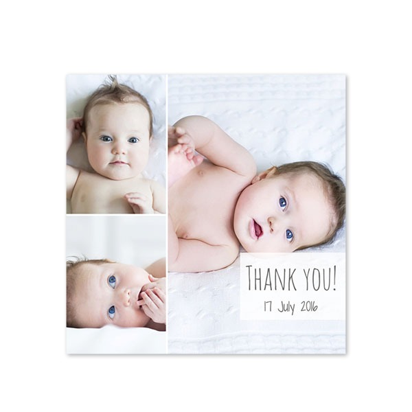 Grusskarte quadratisch 14,3 x 14,3 cm