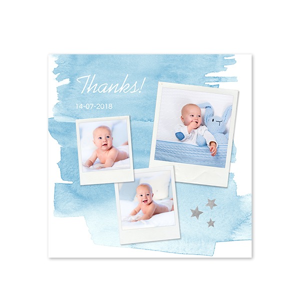 Grusskarte quadratisch 14,3 x 14,3 cm