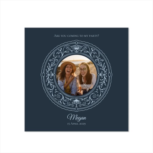 Grusskarte quadratisch 14,3 x 14,3 cm