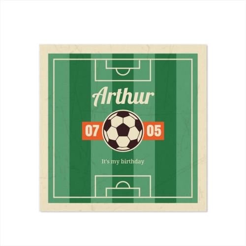 Football Field Vintage - Text Only