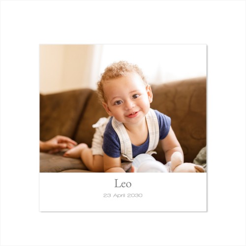 Faire-part 1 volet Carré 14,3 x 14,3 cm Faire-part 1 volet Carré 14,3 x 14,3 cm