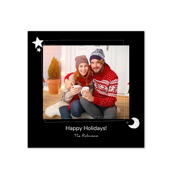 Grusskarte quadratisch 14,3 x 14,3 cm