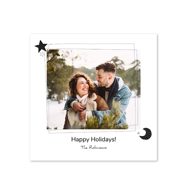 Faire-part 1 volet Carré 14,3 x 14,3 cm