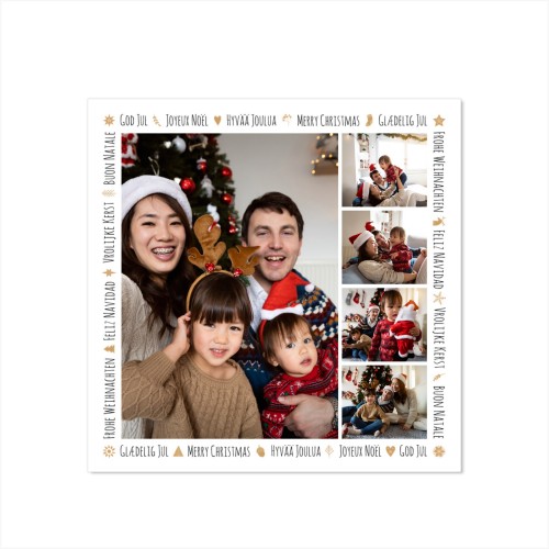 Grusskarte quadratisch 14,3 x 14,3 cm