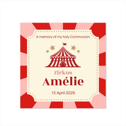 Grusskarte quadratisch 14,3 x 14,3 cm