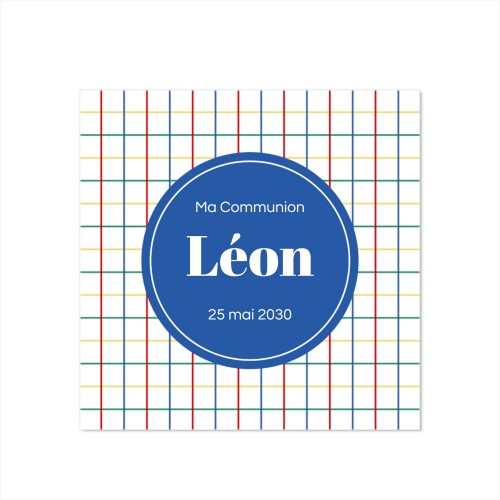 Faire-part 1 volet Carré 14,3 x 14,3 cm