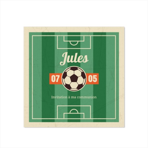 Faire-part 1 volet Carré 14,3 x 14,3 cm