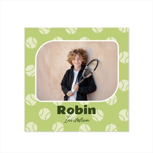 Faire-part 1 volet Carré 14,3 x 14,3 cm