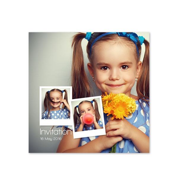 Grusskarte quadratisch 14,3 x 14,3 cm