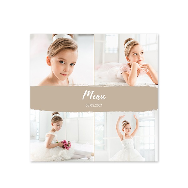 Grusskarte quadratisch 14,3 x 14,3 cm