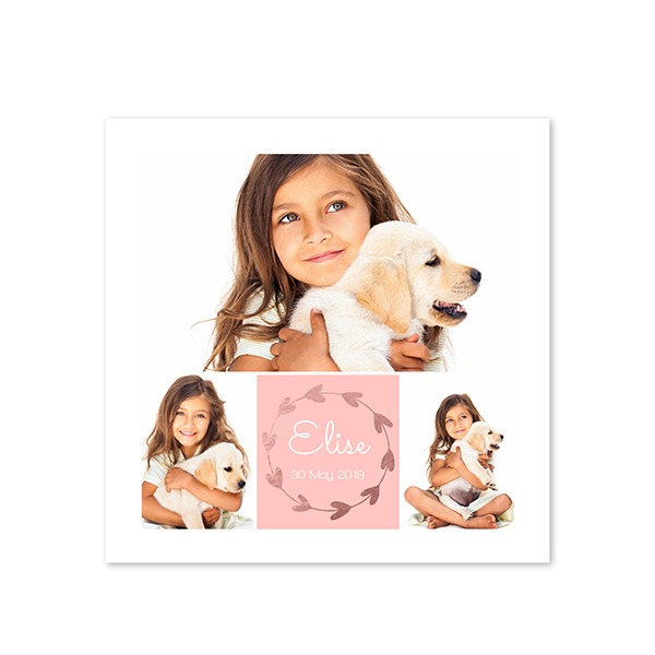 Faire-part 1 volet Carré 14,3 x 14,3 cm Faire-part 1 volet Carré 14,3 x 14,3 cm