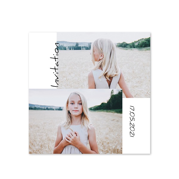 Fotokaart vierkant 14,3 x 14,3 cm