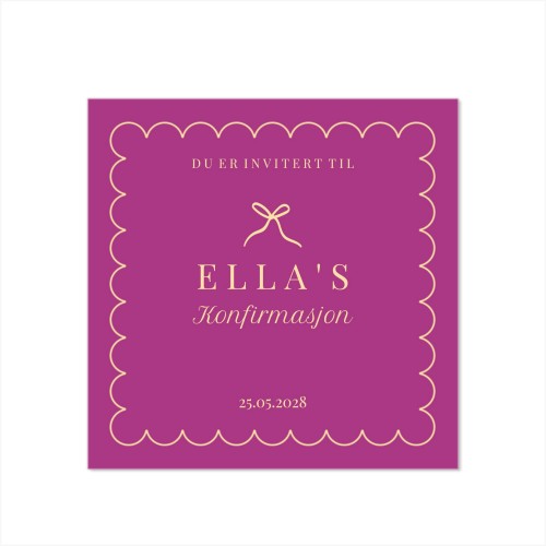 Enkle Fotokort Kvadratisk 14,3 x 14,3 cm