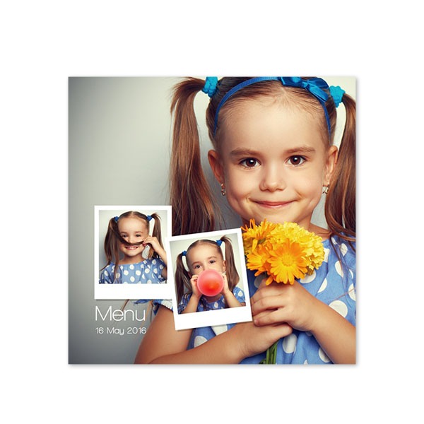 Grusskarte quadratisch 14,3 x 14,3 cm