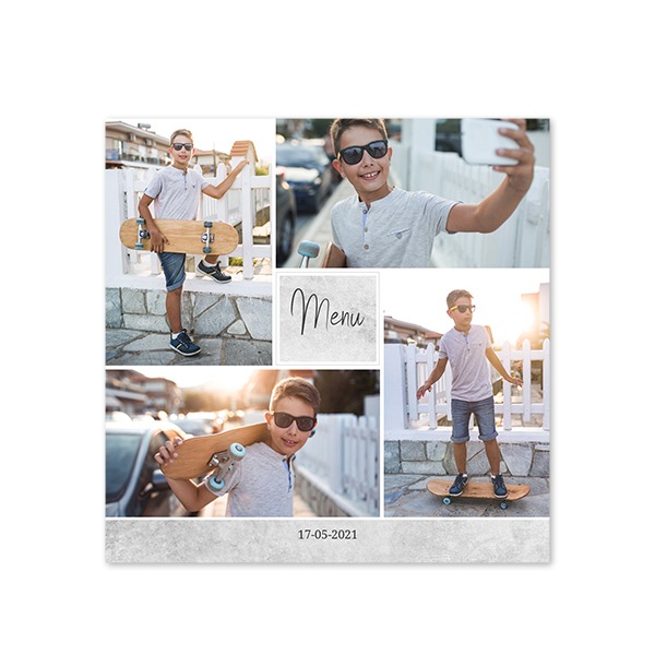 Faire-part 1 volet Carré 14,3 x 14,3 cm Faire-part 1 volet Carré 14,3 x 14,3 cm