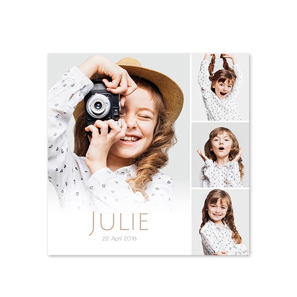 Faire-part 1 volet Carré 14,3 x 14,3 cm Faire-part 1 volet Carré 14,3 x 14,3 cm