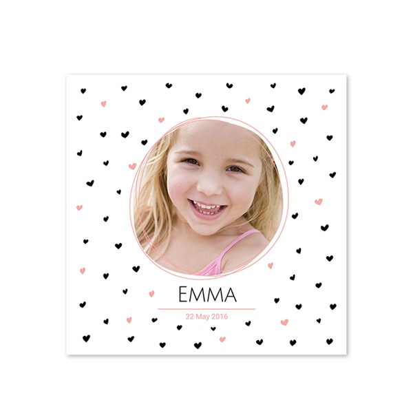 Grusskarte quadratisch 14,3 x 14,3 cm